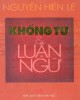 Ebook Khổng tử và luận ngữ: Phần 2