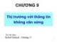 Bài giảng Chương 9: Thị trường với thông tin không cân xứng